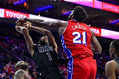 76ers gegen nets|76ERS at NETS .